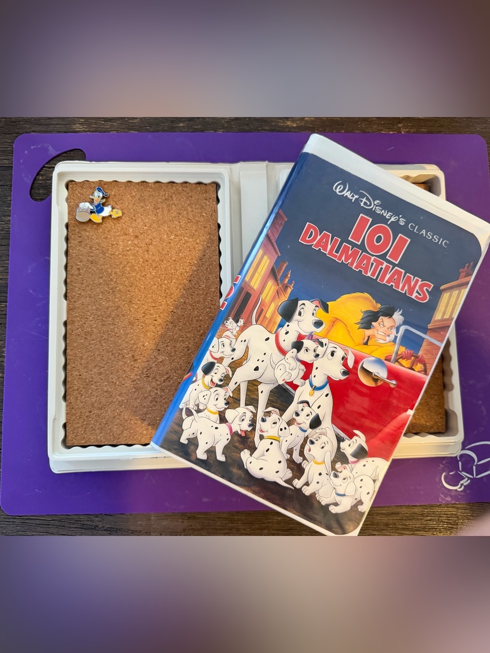 🐾🎬 Vintage Disney 101 Dalmatians VHS Pin Board 🎬🐾